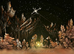 Nativity[br]The true light that gives light to everyone was coming into the world.[br][i](John 1:9)[/i] by Ingrid Funk